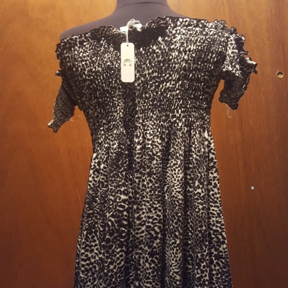 Leopard smocked dress - Picture 5 of 7